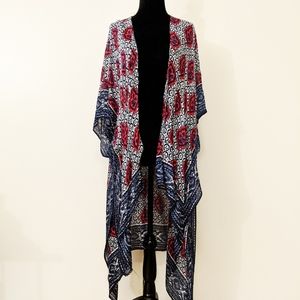 Express Boho Shawl Poncho Cover Up